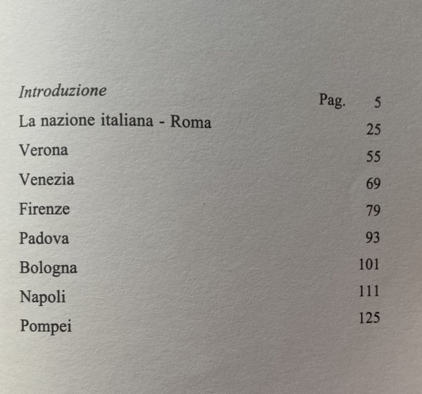 LE CITTÀ ITALIANE. A CURA DI VITO CARDONE