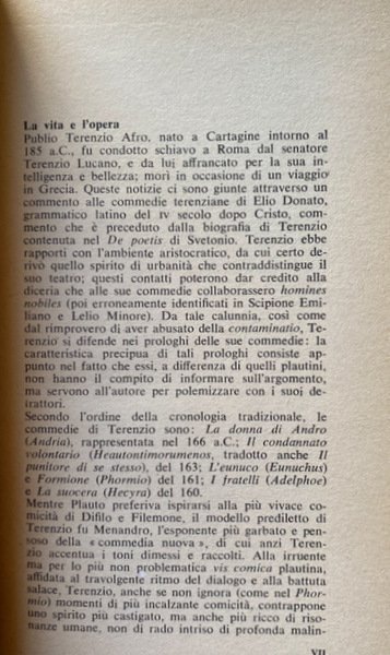 LE COMMEDIE: L'ANDRIA (LA RAGAZZA DI ANDRO), IL CONDANNATO VOLONTARIO, …