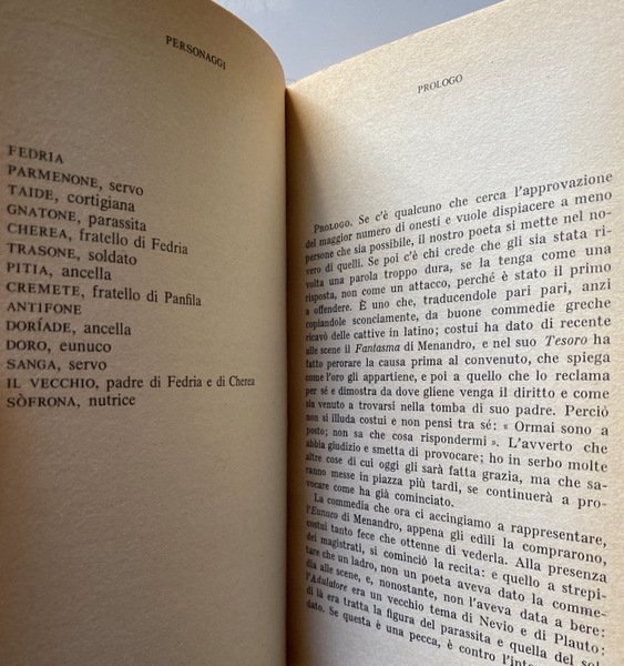 LE COMMEDIE: L'ANDRIA (LA RAGAZZA DI ANDRO), IL CONDANNATO VOLONTARIO, …