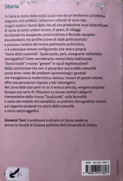 LE COMUNITÀ IN ETÀ MODERNA. PROBLEMI STORIOGRAFICI E PROSPETTIVE DI …