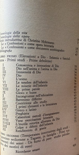 LE CONFESSIONI. (INTRODUZIONE DI CHRISTINE MOHRMANN, TRADUZIONE DI CARLO VITALI)