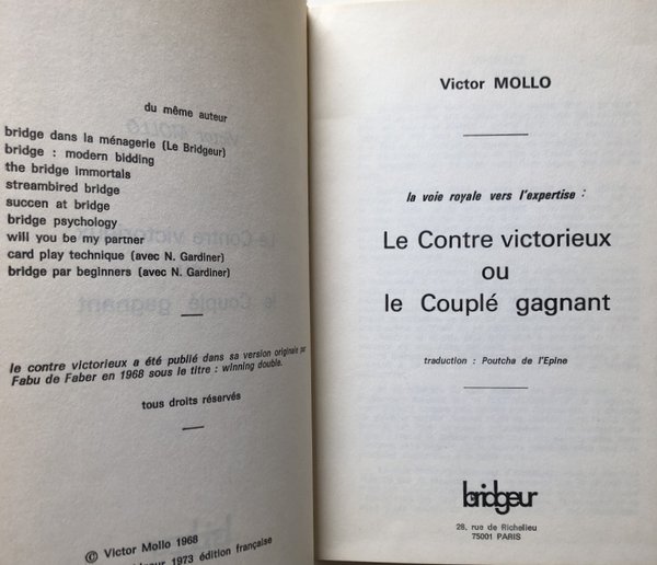 LE CONTRE VICTORIEUX OU LE COUPLÉ GAGNANT: LA VOIE ROYALE …