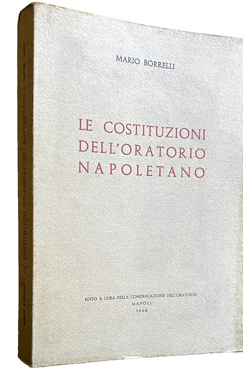 LE COSTITUZIONI DELL'ORATORIO NAPOLETANO