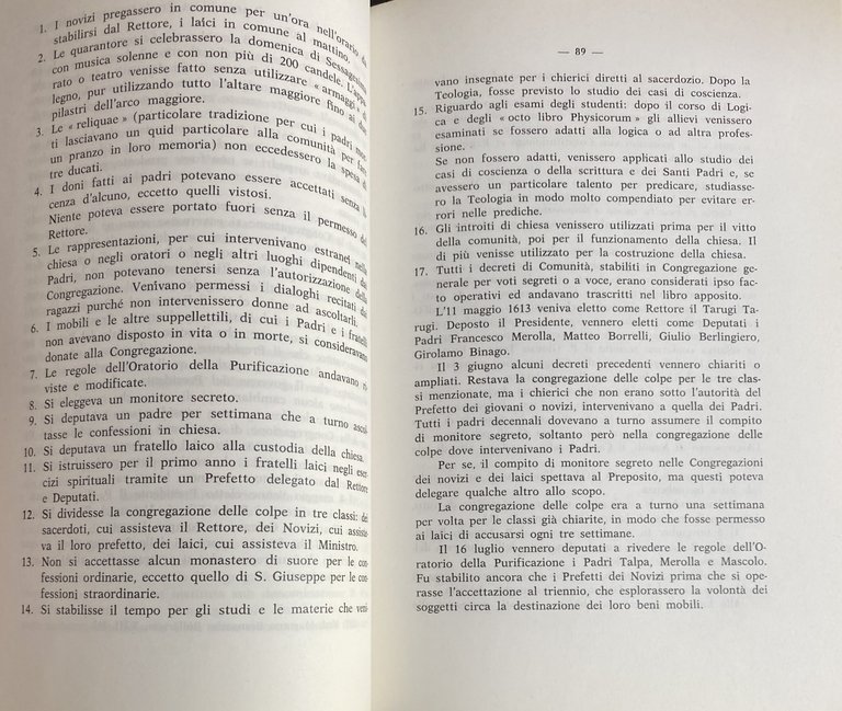 LE COSTITUZIONI DELL'ORATORIO NAPOLETANO