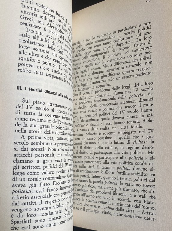 LE DOTTRINE POLITICHE IN GRECIA