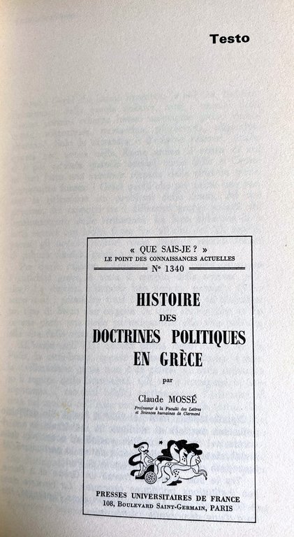 LE DOTTRINE POLITICHE IN GRECIA