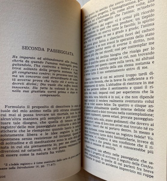 LE FANTASTICHERIE DEL PASSEGGIATORE SOLITARIO. (INTRODUZIONE DI JEAN STAROBINSKI, PREMESSA …