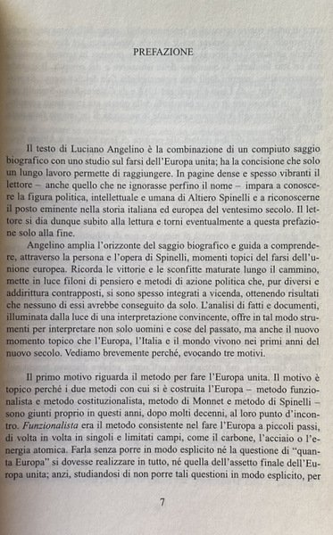 LE FORME DELL'EUROPA. SPINELLI O DELLA FEDERAZIONE, IL MANIFESTO DI …