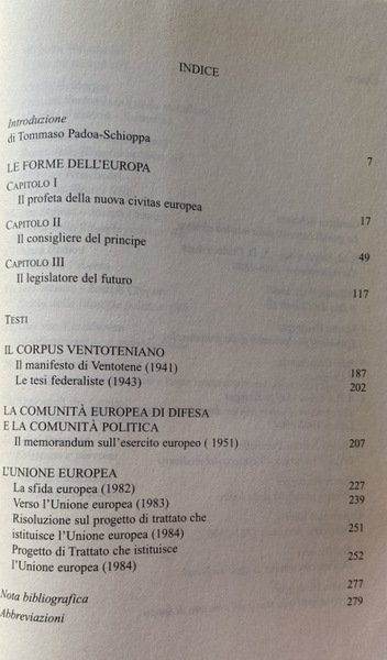 LE FORME DELL'EUROPA. SPINELLI O DELLA FEDERAZIONE, IL MANIFESTO DI …