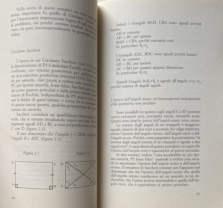 LE GEOMETRIE NON EUCLIDEE