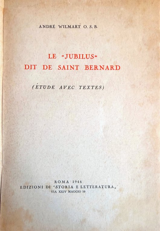 LE JUBILUS DIT DE SAINT BERNARD (ÉTUDE AVEC TEXTES) | Immagine Gallery 5