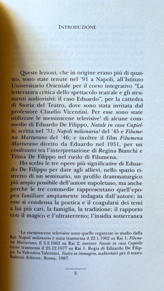 LE LACRIME DI FILUMENA. QUATTRO LEZIONI SU EDUARDO