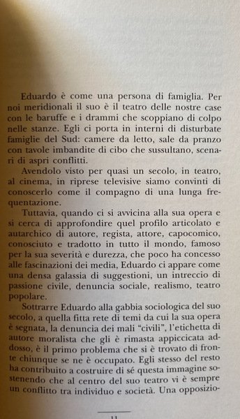 LE LACRIME DI FILUMENA. QUATTRO LEZIONI SU EDUARDO