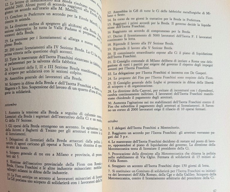 LE LOTTE DEI METALMECCANICI MILANESI. CRONOLOGIA DAL 1945 AL 1979 | Immagine Gallery 11