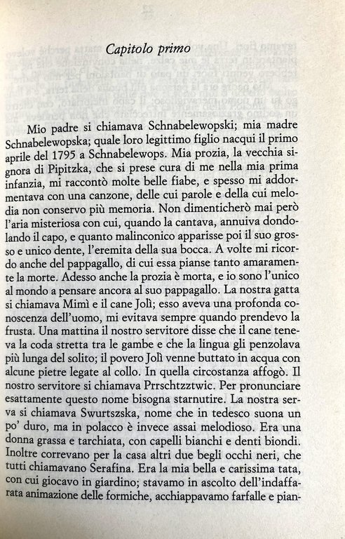 LE MEMORIE DI SCHNABELEWOPSKI. CON UN SAGGIO DI MANFRED WINDFUHR