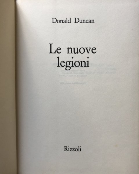 LE NUOVE LEGIONI