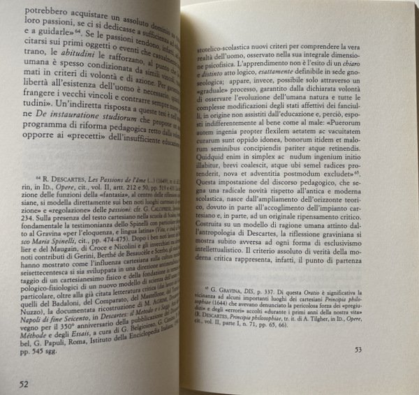 LE ORATIONES DI G. (GIAN-VINCENZO) GRAVINA SCIENZA, SAPIENZA E DIRITTO