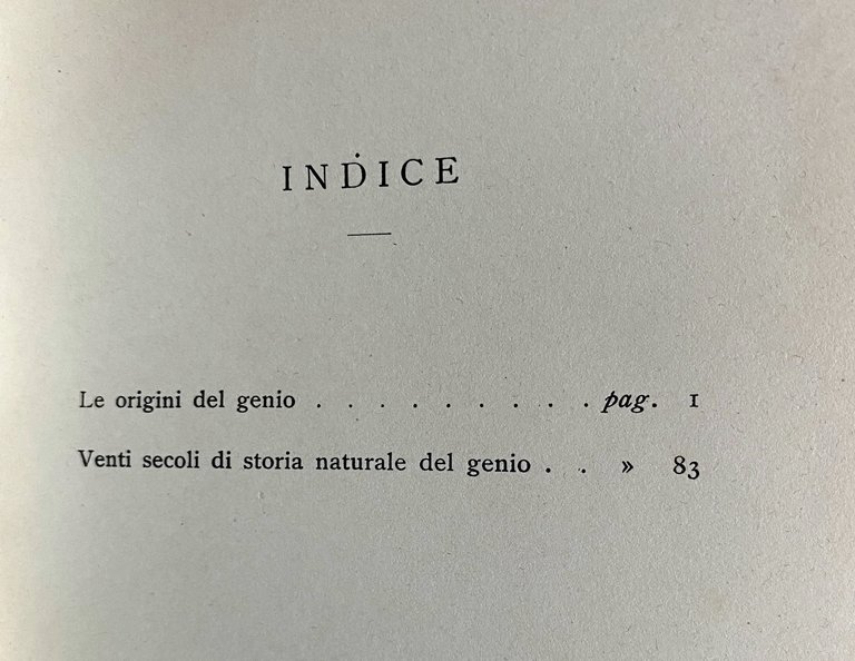LE ORIGINI DEL GENIO: CHE COS'E IL GENIO. CON CINQUE …