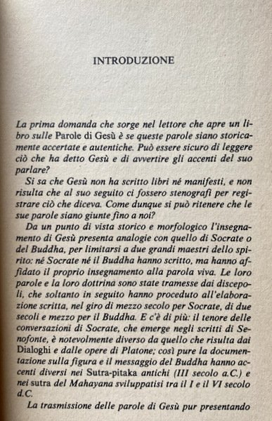 LE PAROLE DI GESÙ. PREGHIERE, DISCORSI, DIALOGHI, DETTI. A CURA …