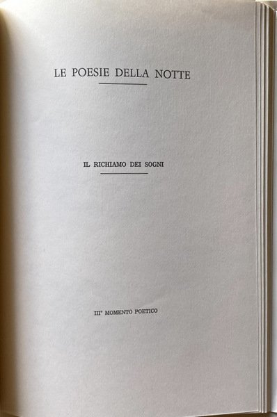 LE POESIE DELLA NOTTE