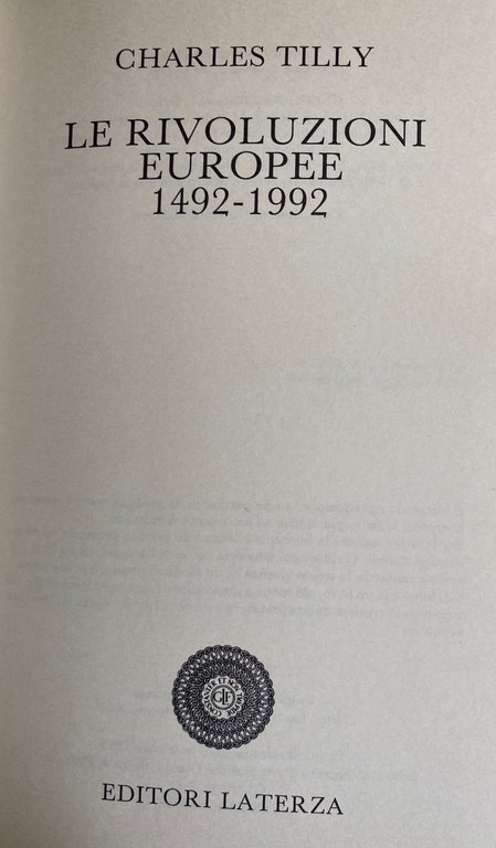 LE RIVOLUZIONI EUROPEE 1492-1992