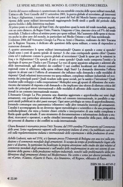 LE SPESE MILITARI NEL MONDO: IL COSTO DELL'INSICUREZZA. ANNUARIO ARMI-DISARMO …