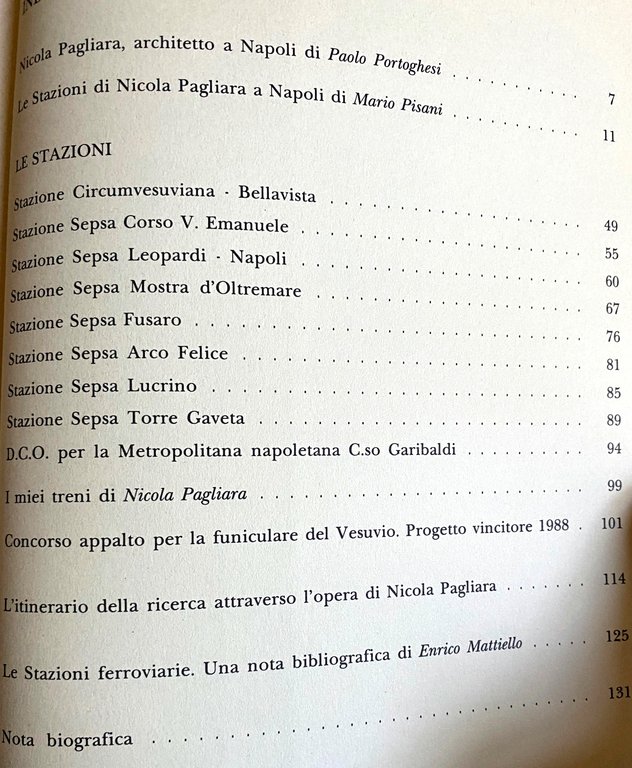 LE STAZIONI DI NICOLA PAGLIARA A NAPOLI. CON UNA NOTA …