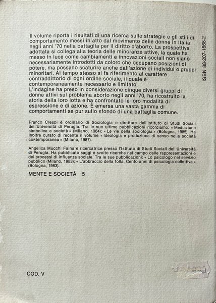 LE STRATEGIE DELLE MINORANZE ATTIVE. UNA RICERCA EMPIRICA SUL MOVIMENTO …