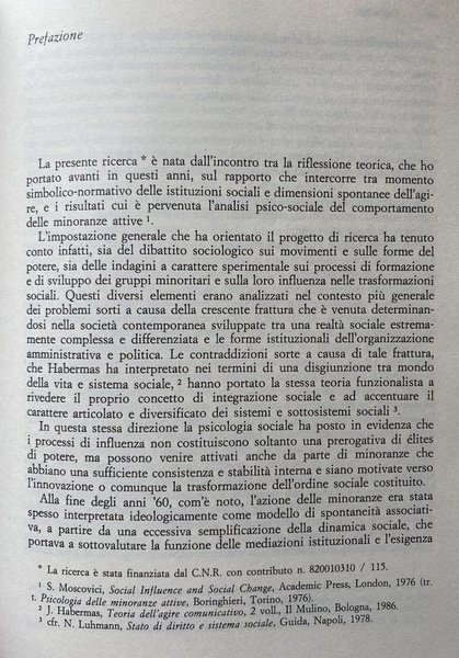 LE STRATEGIE DELLE MINORANZE ATTIVE. UNA RICERCA EMPIRICA SUL MOVIMENTO …