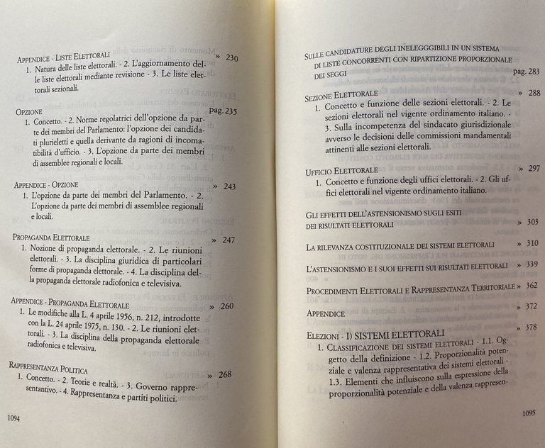 LE TECNICHE DELLA RAPPRESENTANZA. CINQUANT'ANNI DI RICERCHE SUL DIRITTO ELETTORALE …