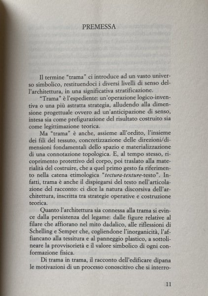 LE TRAME DELL'ARCHITETTURA