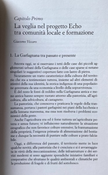 LE VEGLIE IN GARFAGNANA. UN'ESPERIENZA FORMATIVA FRA TRADIZIONE E PROGETTO.