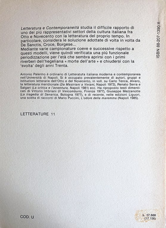 LETTERATURA E CONTEMPORANEITÀ