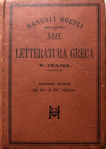 LETTERATURA GRECA