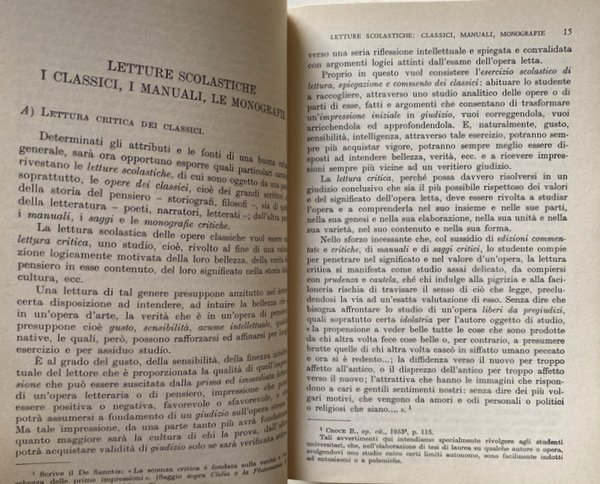 LETTERATURA ITALIANA. PAGINE DI DOCUMENTAZIONE CRITICA PRECEDUTE DA UN METODO …