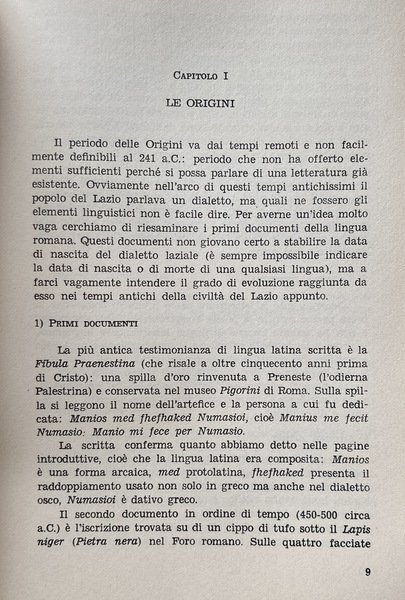 LETTERATURA LATINA