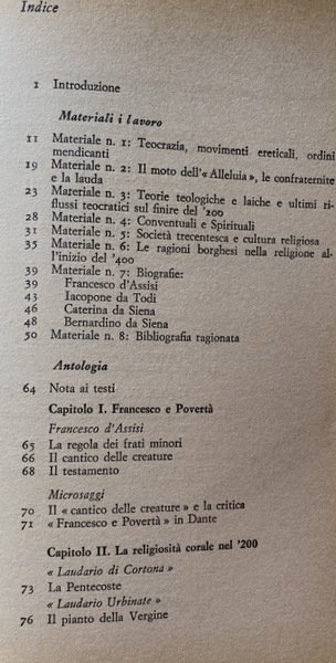 LETTERATURA RELIGIOSA E SOCIETÀ DEL MEDIOEVO. DA FRANCESCO E IACOPONE …