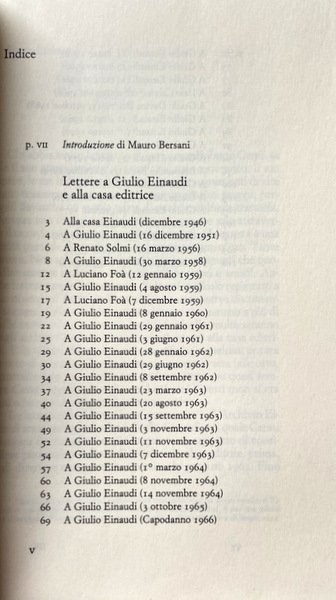 LETTERE A GIULIO EINAUDI E ALLA CASA EDITRICE (1946-1979). A …