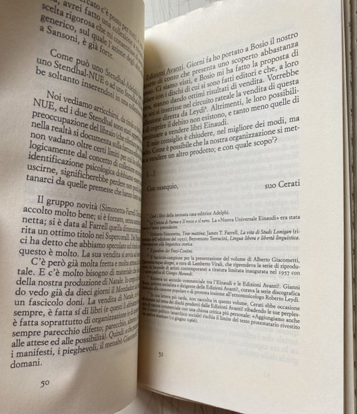 LETTERE A GIULIO EINAUDI E ALLA CASA EDITRICE (1946-1979). A …