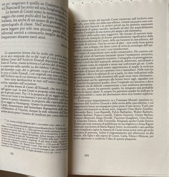 LETTERE A GIULIO EINAUDI E ALLA CASA EDITRICE (1946-1979). A …