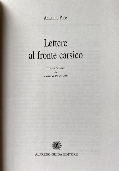 LETTERE AL FRONTE CARSICO