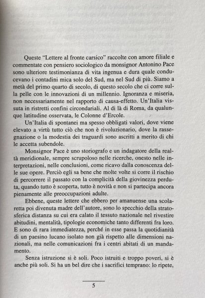 LETTERE AL FRONTE CARSICO