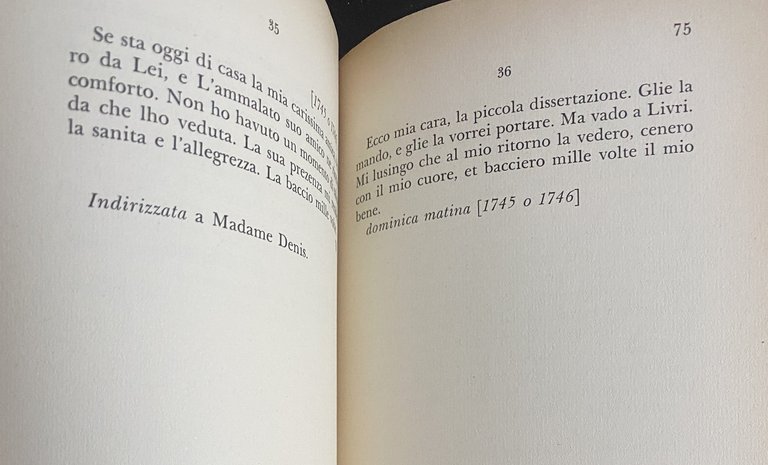 LETTERE D'AMORE DI VOLTAIRE ALLA NIPOTE.