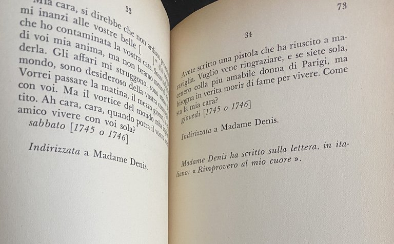 LETTERE D'AMORE DI VOLTAIRE ALLA NIPOTE.