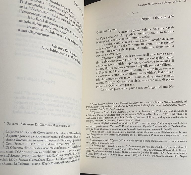 LETTERE DA NAPOLI. SALVATORE DI GIACOMO E I RAPPORTI CON …