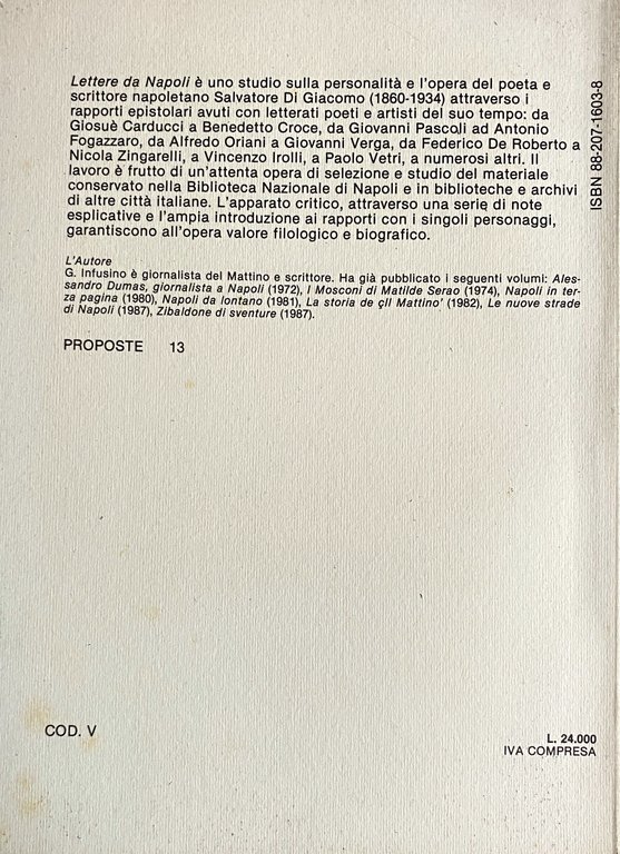 LETTERE DA NAPOLI. SALVATORE DI GIACOMO E I RAPPORTI CON …