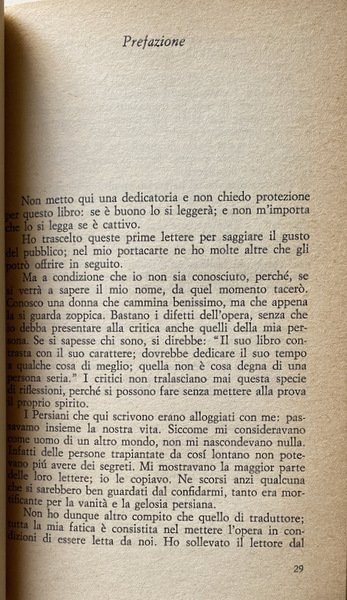 LETTERE PERSIANE. A CURA DI CHIARA AGOSTINI