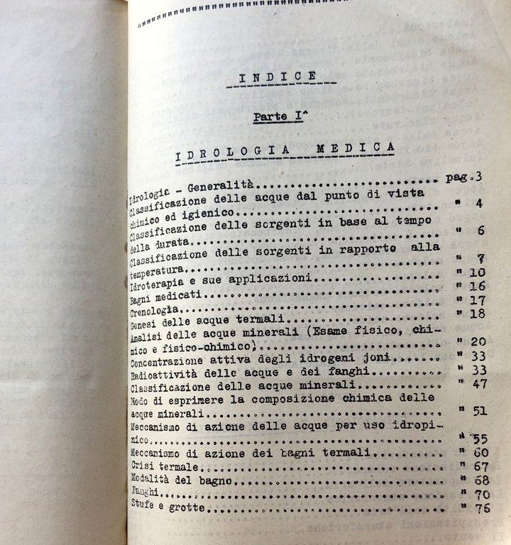 LEZIONI DI IDROLOGIA, CRENOLOGIA E CLIMATOTERAPIA SECONDO IL CORSO UFFICIALE …