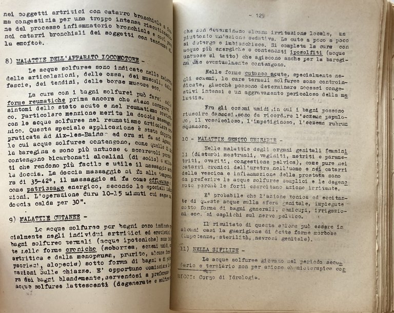 LEZIONI DI IDROLOGIA, CRENOLOGIA E CLIMATOTERAPIA SECONDO IL CORSO UFFICIALE …
