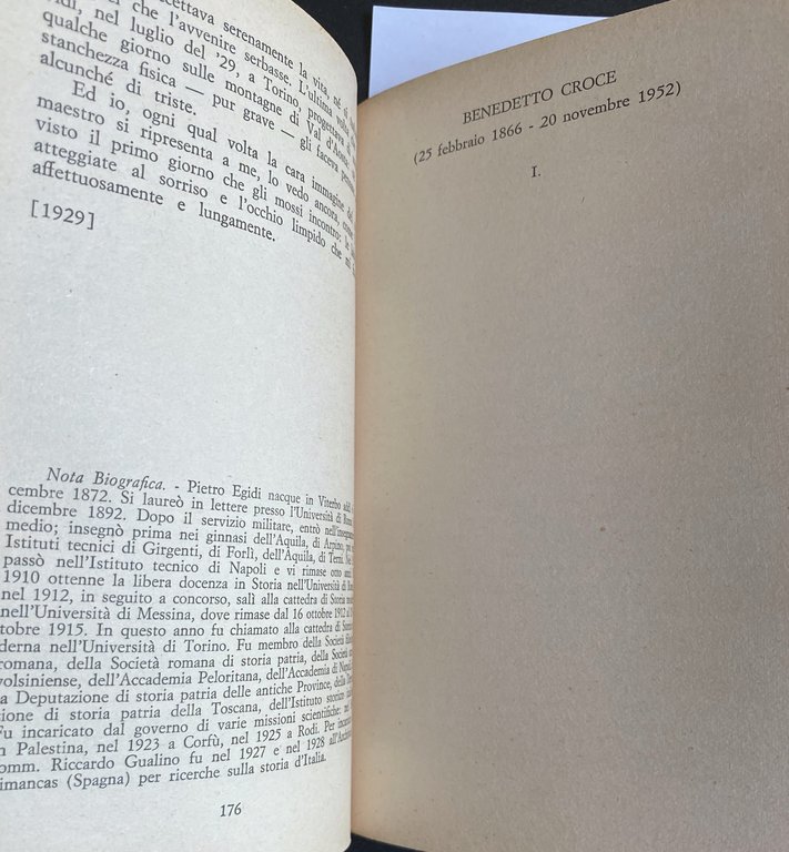 LEZIONI DI METODO STORICO. CON SAGGI SU EGIDI, CROCE, MEINECKE.